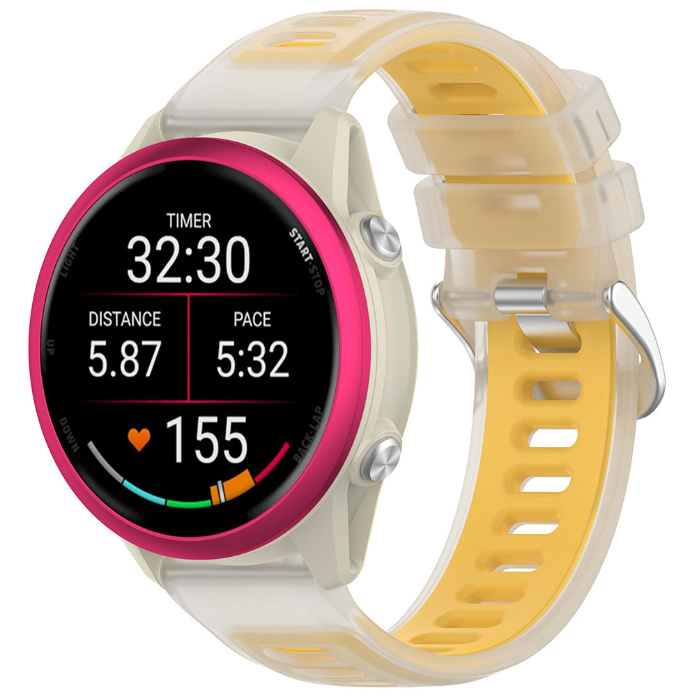 Curea smartwatch Techsuit compatibil cu Samsung Galaxy Watch4 / Watch5 / Watch Active 2, Galben