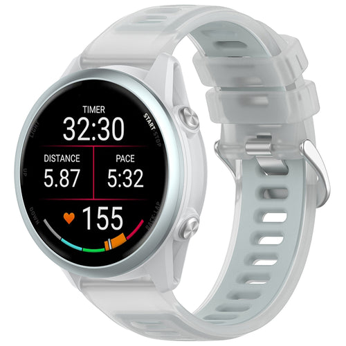 Curea smartwatch Techsuit compatibil cu Samsung Galaxy Watch4 / Watch5 / Watch Active 2, Alb