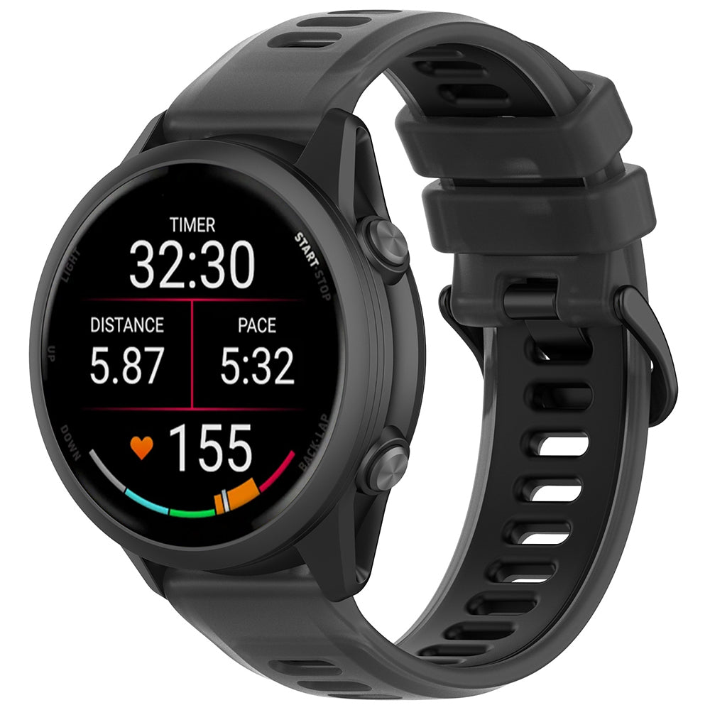 Curea smartwatch Techsuit compatibil cu Samsung Galaxy Watch4 / Watch5 / Watch Active 2, Negru