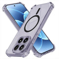 TechSuit Husa de protectie Techsuit Shockproof Clear Silicone MagSafe compatibil cu Xiaomi 17, Negru Fumuriu
