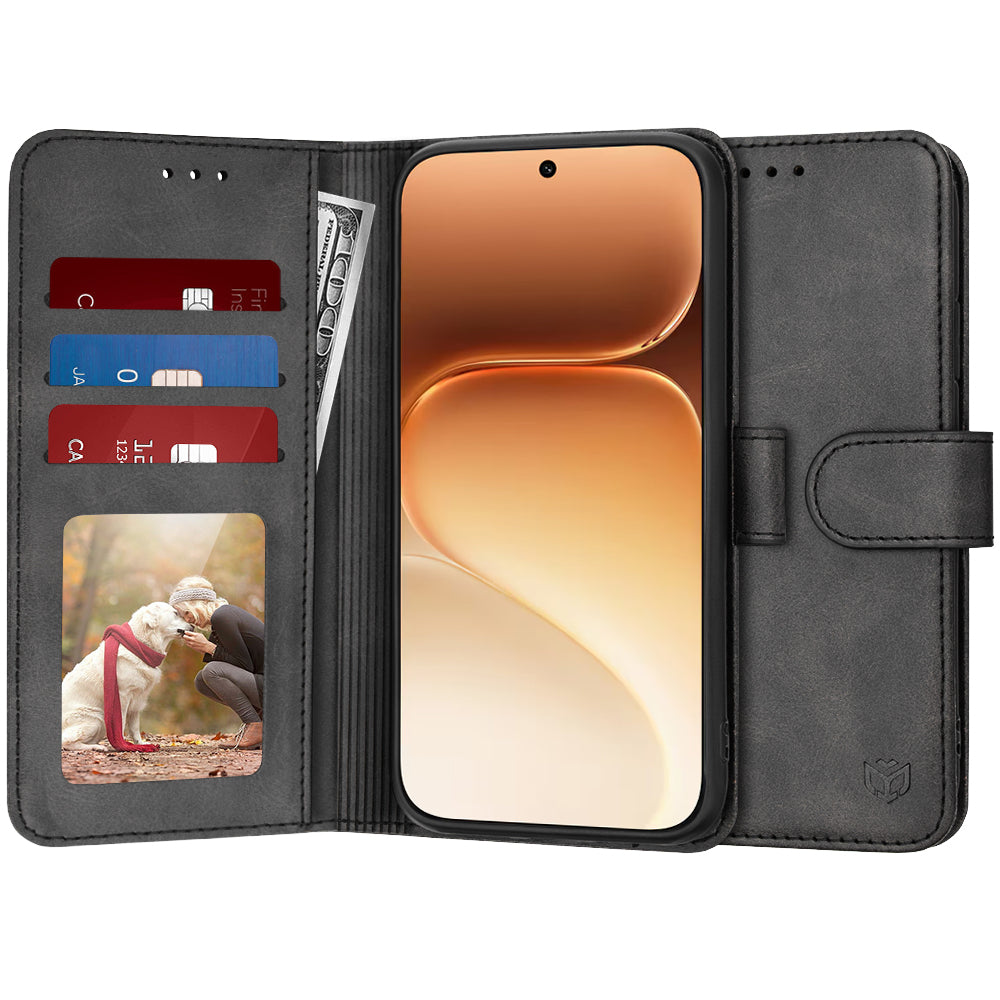 TechSuit Husa de protectie Techsuit Diary Book compatibil cu Honor 600, Negru