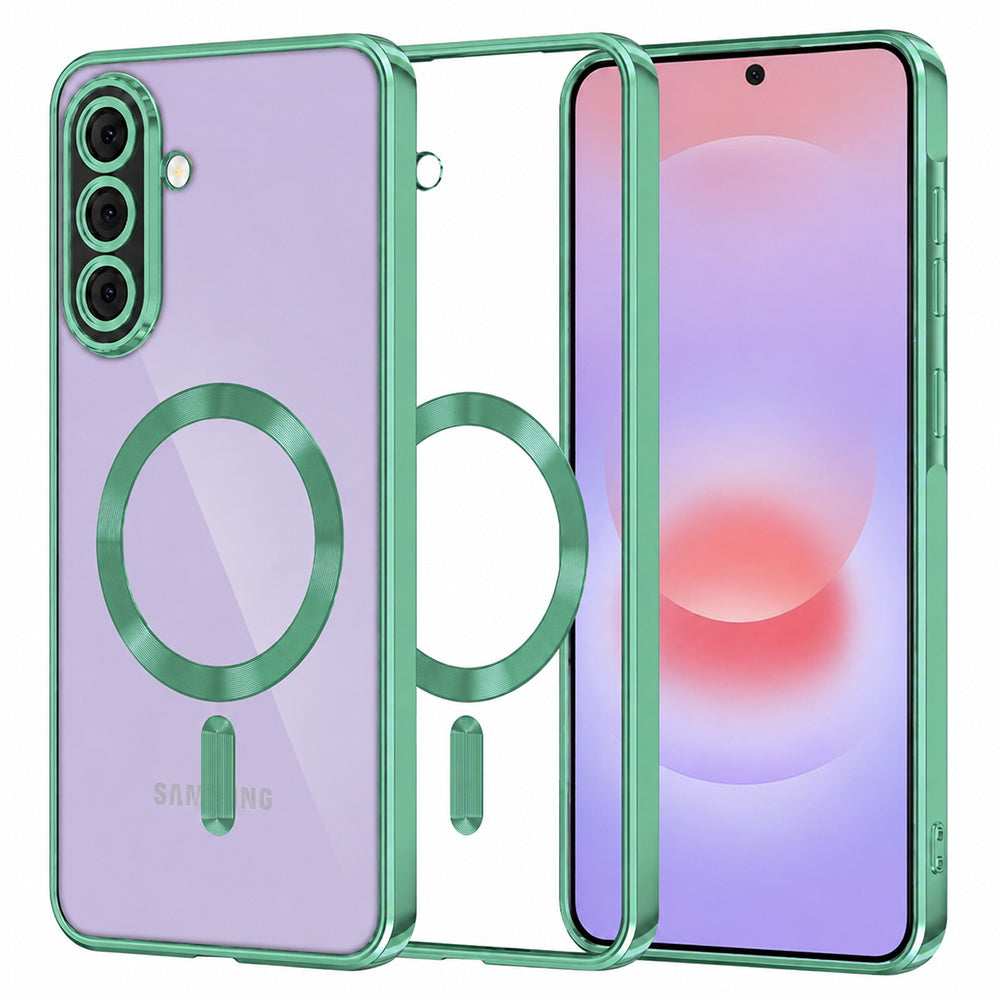 TechSuit Husa de protectie Techsuit Luxury Crystal MagSafe compatibil cu Samsung Galaxy A37 5G, Verde Deschis