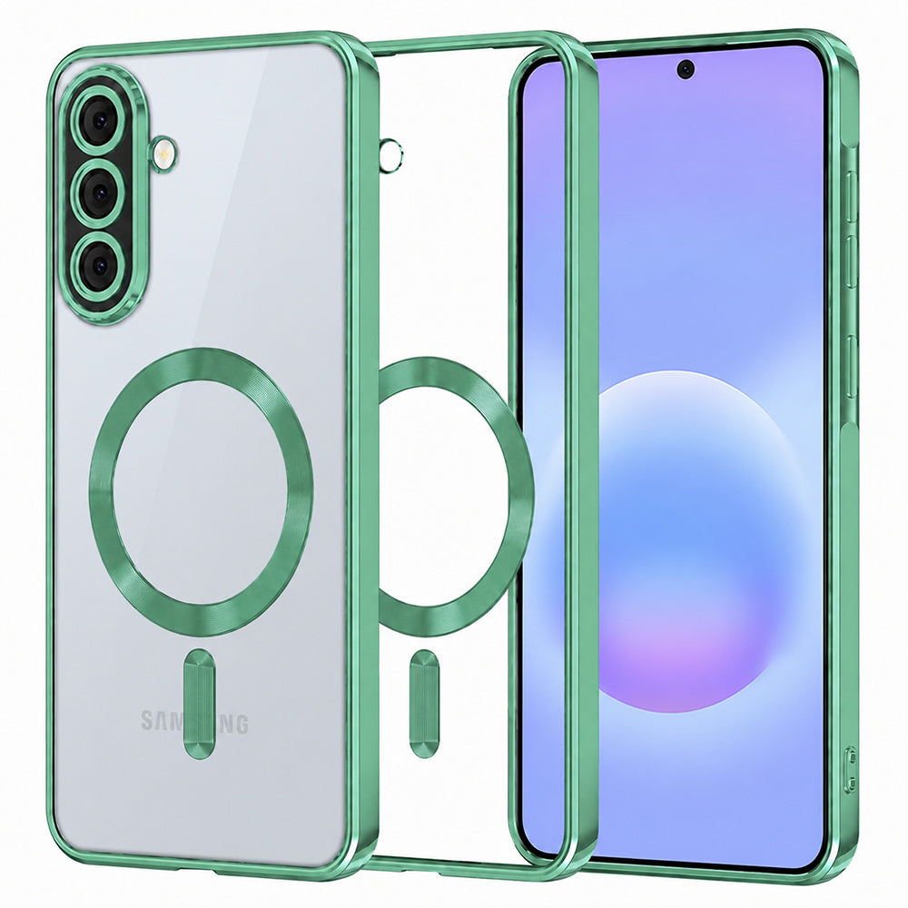 TechSuit Husa de protectie Techsuit Luxury Crystal MagSafe compatibil cu Samsung Galaxy A57 5G, Verde Deschis