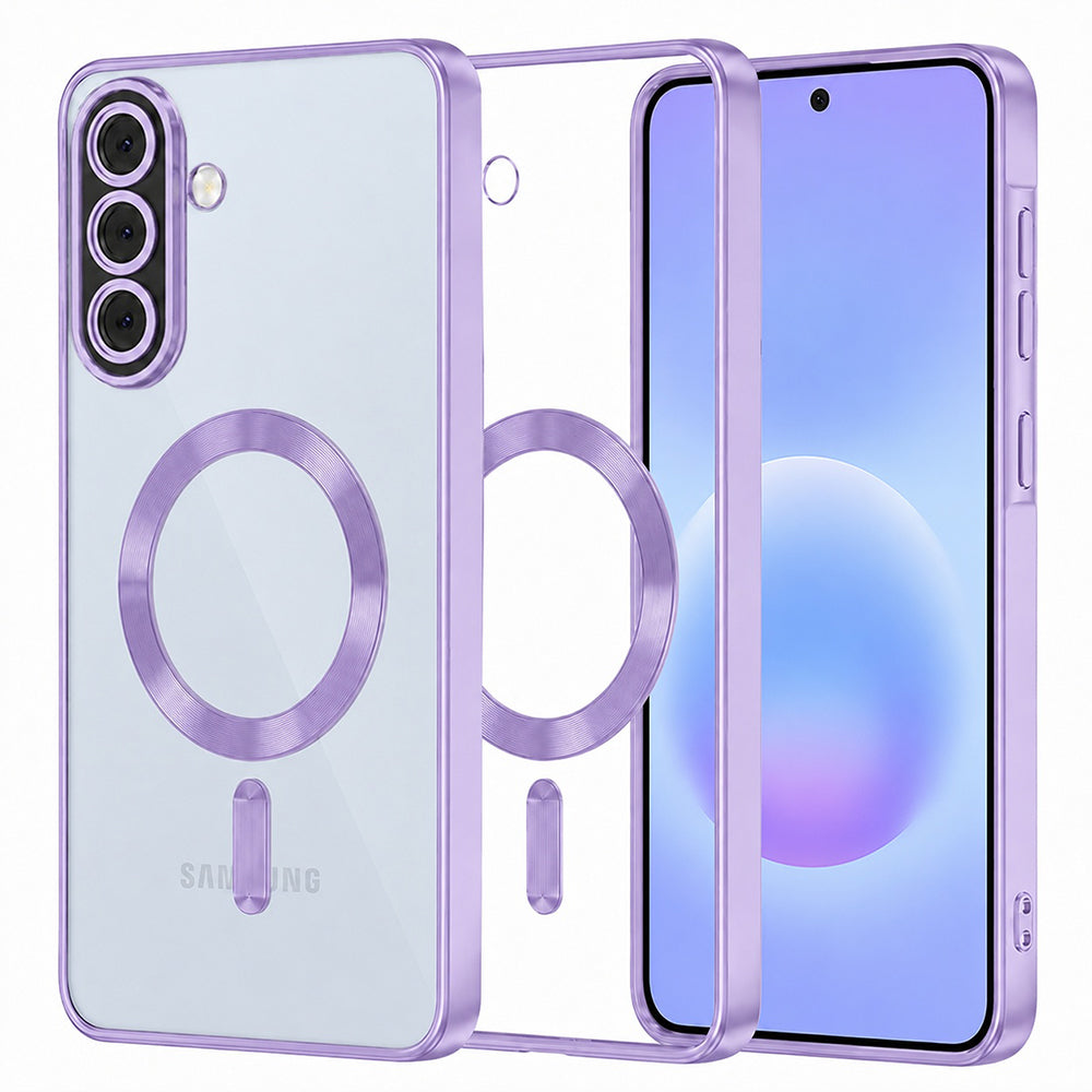 TechSuit Husa de protectie Techsuit Luxury Crystal MagSafe compatibil cu Samsung Galaxy A57 5G, Mov Deschis