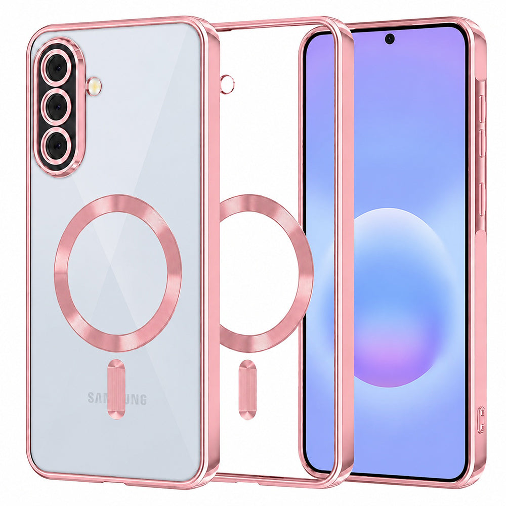TechSuit Husa de protectie Techsuit Luxury Crystal MagSafe compatibil cu Samsung Galaxy A57 5G, Roz