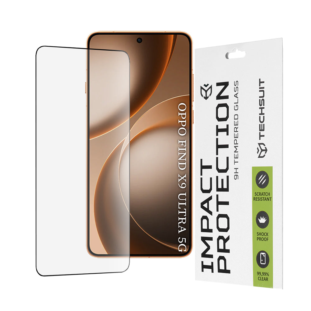 TechSuit Folie de protectie Techsuit 111D Full Cover / Full Glue Glass compatibil cu Oppo Find X9 Ultra, Negru