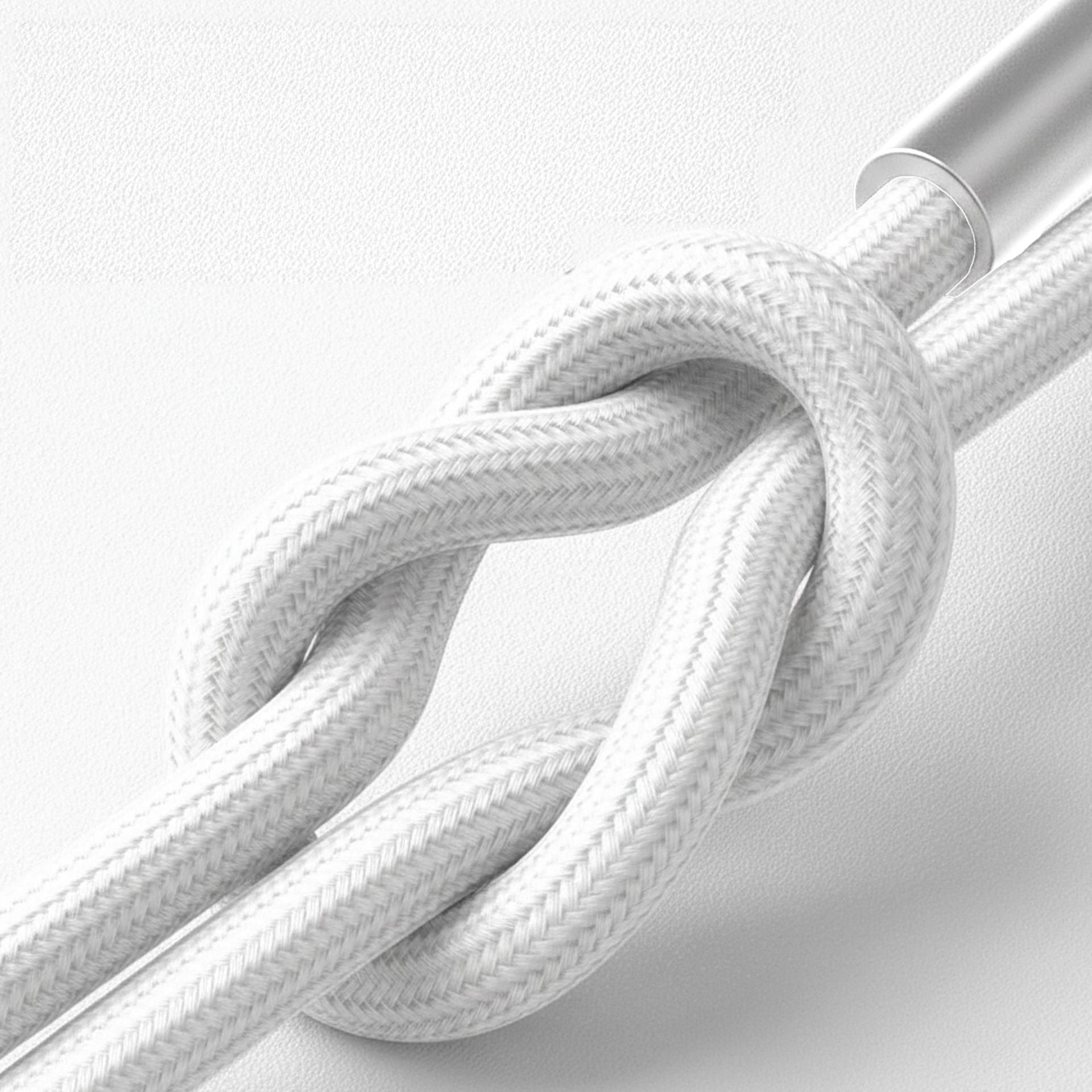 Cablu 3mk Hyper N-Series, USB-C la Lightning, 27W, 1m, Alb