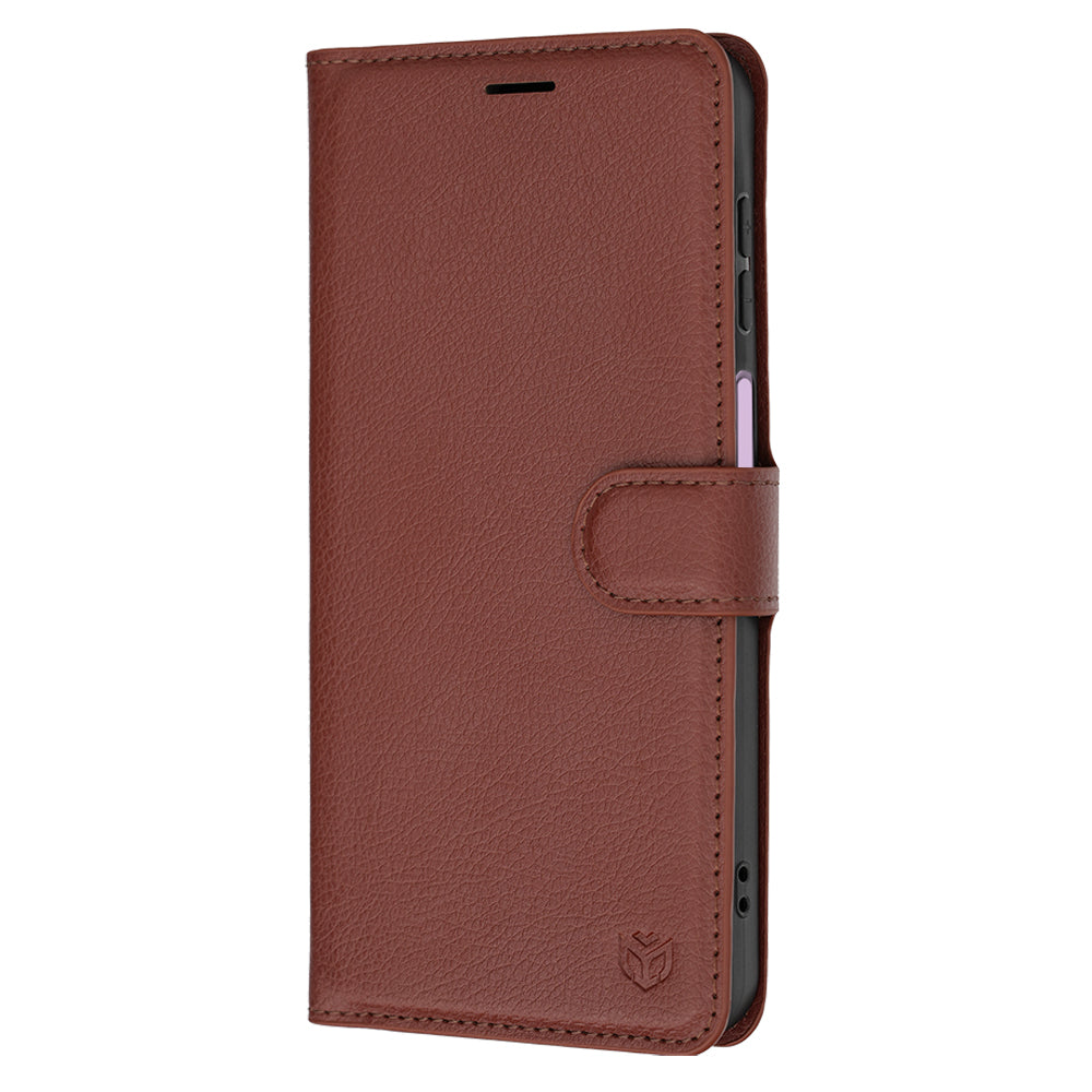 TechSuit Husa de protectie Techsuit Leather Folio compatibil cu Samsung Galaxy A27 5G, Maro – imagine 4