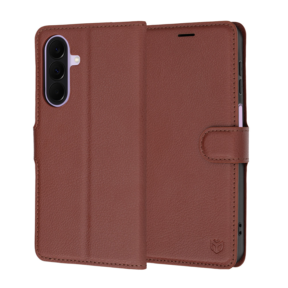 TechSuit Husa de protectie Techsuit Leather Folio compatibil cu Samsung Galaxy A27 5G, Maro