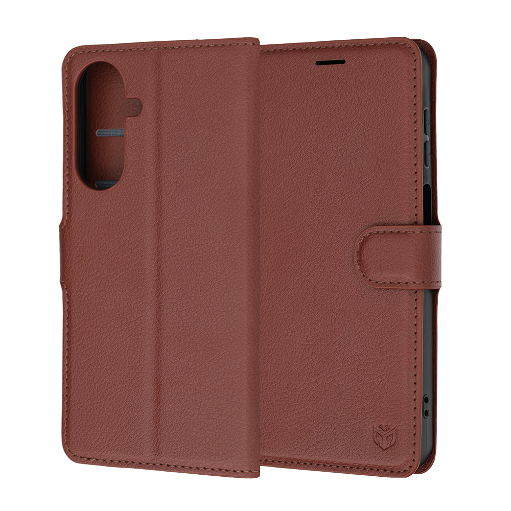 TechSuit Husa de protectie Techsuit Leather Folio compatibil cu Samsung Galaxy A27 5G, Maro – imagine 6