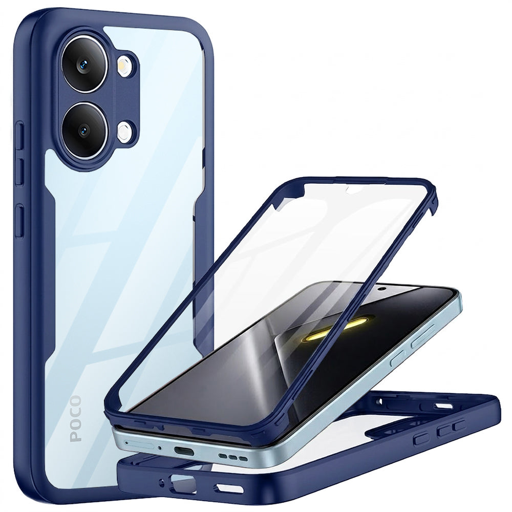 TechSuit Folie de protectie Techsuit ColorVerse 360 Series + compatibil cu Xiaomi Poco X8 Pro Max, Albastru