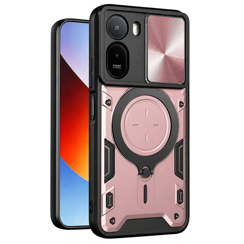 TechSuit Husa de protectie Techsuit CamGuard Pro compatibil cu Xiaomi Redmi A7 Pro 4G, Roz Auriu