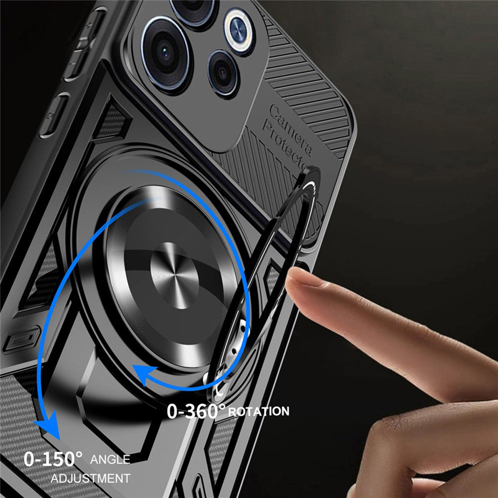 Husa de protectie Techsuit RuggedCam compatibil cu Oppo Reno15 F / Reno15 FS 5G, Mov