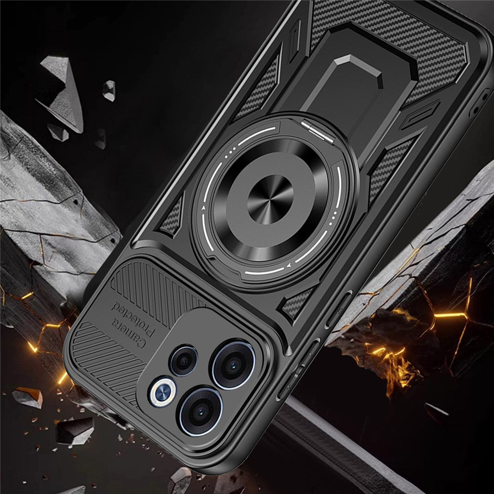 Husa de protectie Techsuit RuggedCam compatibil cu Oppo Reno15 F / Reno15 FS 5G, Gri
