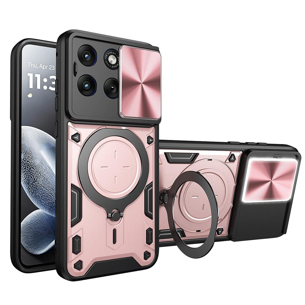 Husa de protectie Techsuit CamGuard Pro compatibil cu Motorola Edge 70 Fusion, Roz Auriu