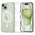 Husa de protectie Techsuit MagSafe Pro compatibil cu iPhone 15 Plus, Transparent