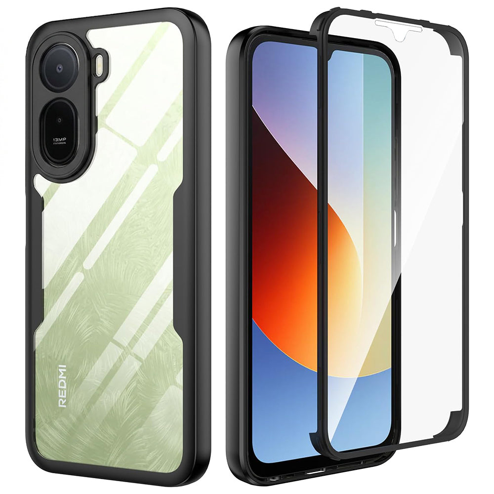 TechSuit Folie de protectie Techsuit ColorVerse 360 Series + compatibil cu Xiaomi Redmi A7 Pro 4G, Negru – imagine 2