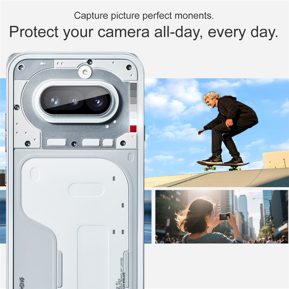 Folie Camera pentru Nothing Phone (4a) - Techsuit Full Camera Glass - Black