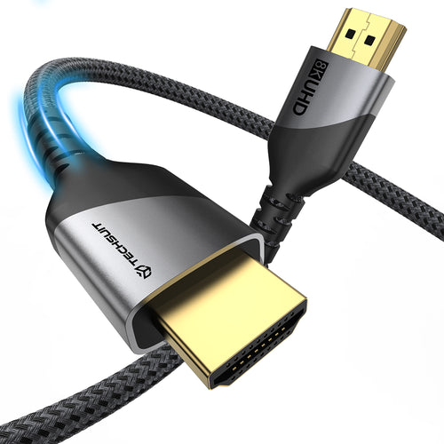 Cablu Techsuit NexusVision Pro (CX3), HDMI 2.1, 48Gbps, 2m, Gri