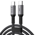 Cablu Techsuit TitanSync Pro (CX2), Type-C, PD240W, 2m, Gri