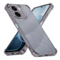 Husa de protectie Techsuit Shockproof Clear Silicone compatibil cu Oppo A6x 4G / A6x 5G / A6k 4G, Gri Fumuriu