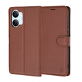 Husa de protectie Techsuit Leather Folio compatibil cu Xiaomi Poco X8 Pro Max, Maro
