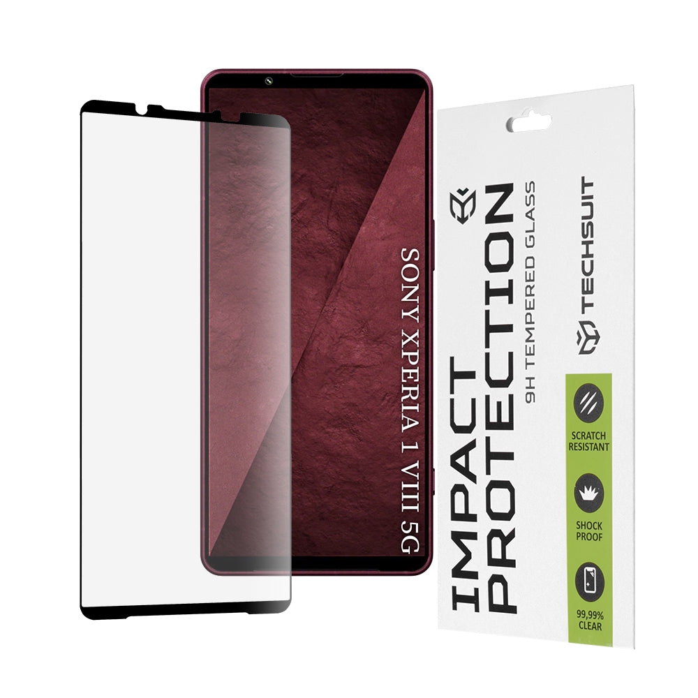 Folie de protectie Techsuit 111D Full Cover compatibil cu Sony Xperia 1 VIII, Negru