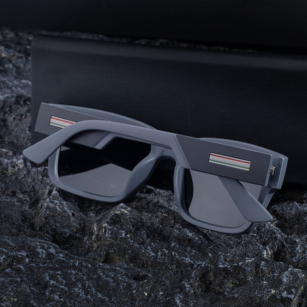 Ochelari de Soare Techsuit (8491), Patrat, TAC, Negru Mat