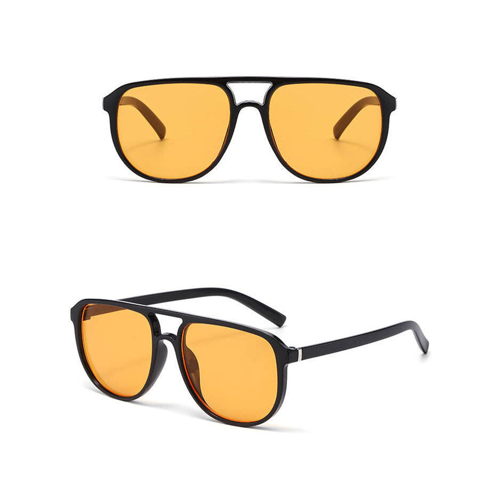 Ochelari de Soare Aviator Techsuit (18266), Policarbonat, Negru