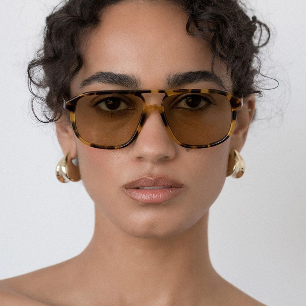 Ochelari de Soare Aviator Techsuit (18266), Policarbonat, Negru