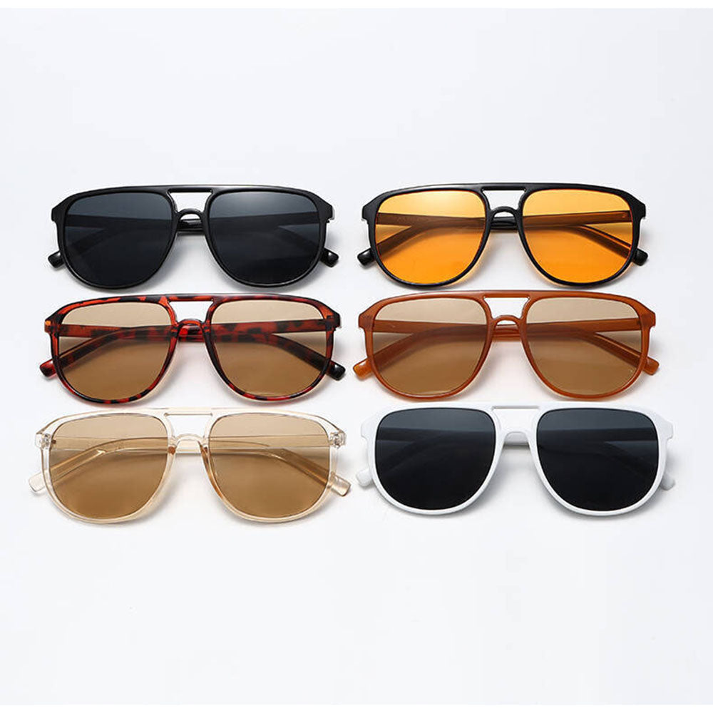 Ochelari de Soare Aviator Techsuit (18266), Policarbonat, Negru
