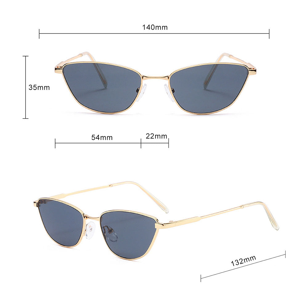 Ochelari de Soare Techsuit (622), Cat-Eye, Auriu