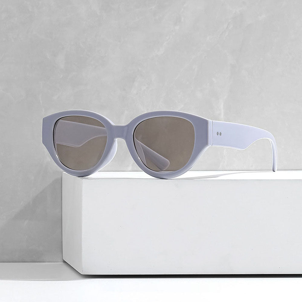 Ochelari de Soare Techsuit (17002), Ovali, Policarbonat, Gri / Maro
