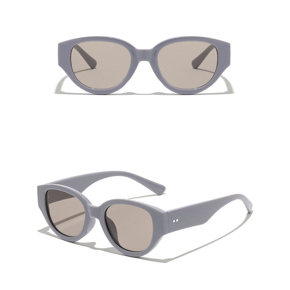 Ochelari de Soare Techsuit (17002), Ovali, Policarbonat, Gri / Maro