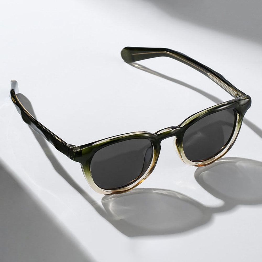 Ochelari de Soare Techsuit (8663), Rotunzi, Polarizati, Negru