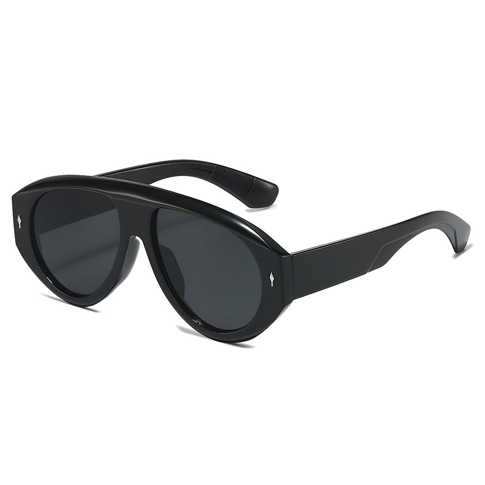 Ochelari Aviator, Supradimensionati, Vintage Charm  - Techsuit (3991) - Black