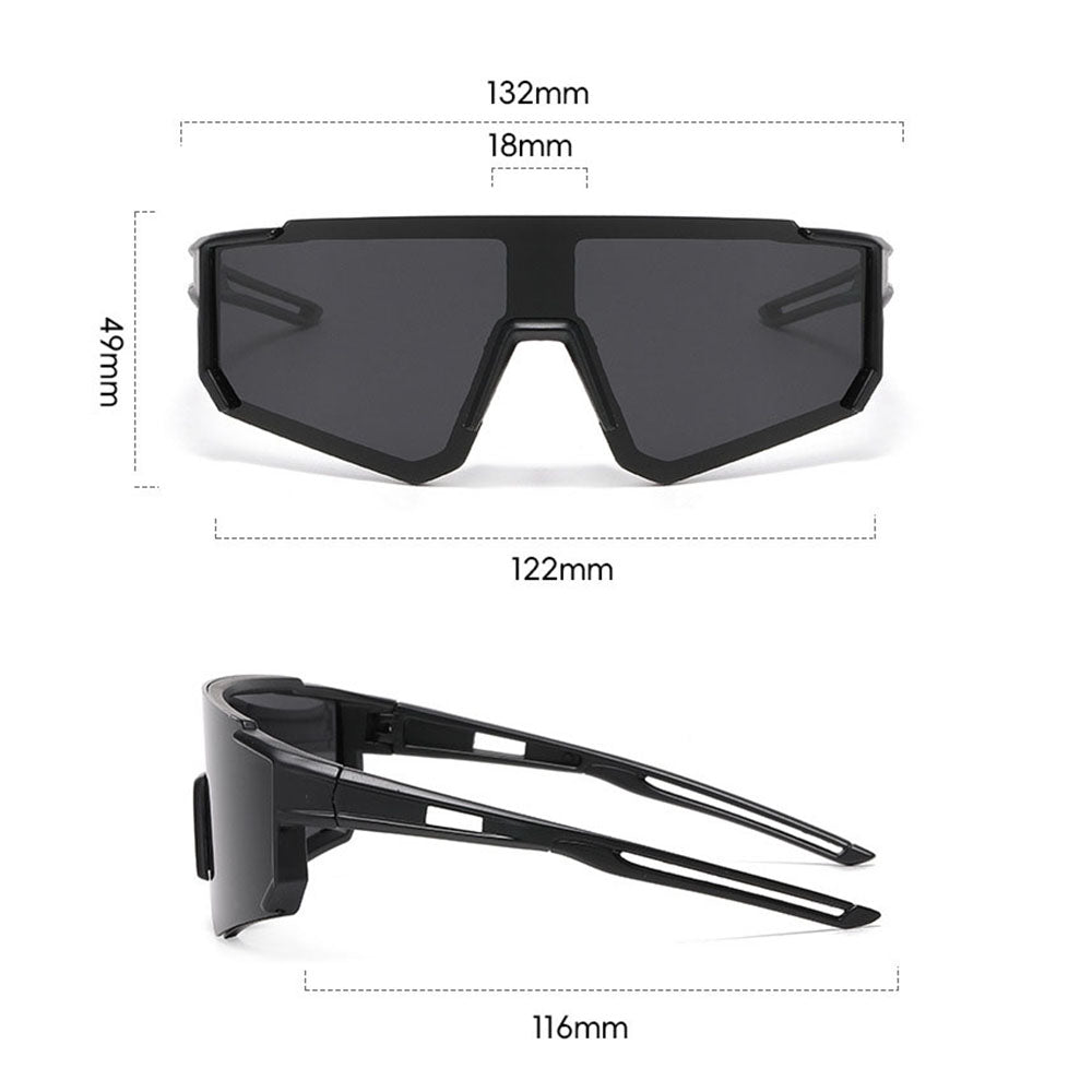 Ochelari Sport Techsuit (R601), TR, Polarizati, Negru