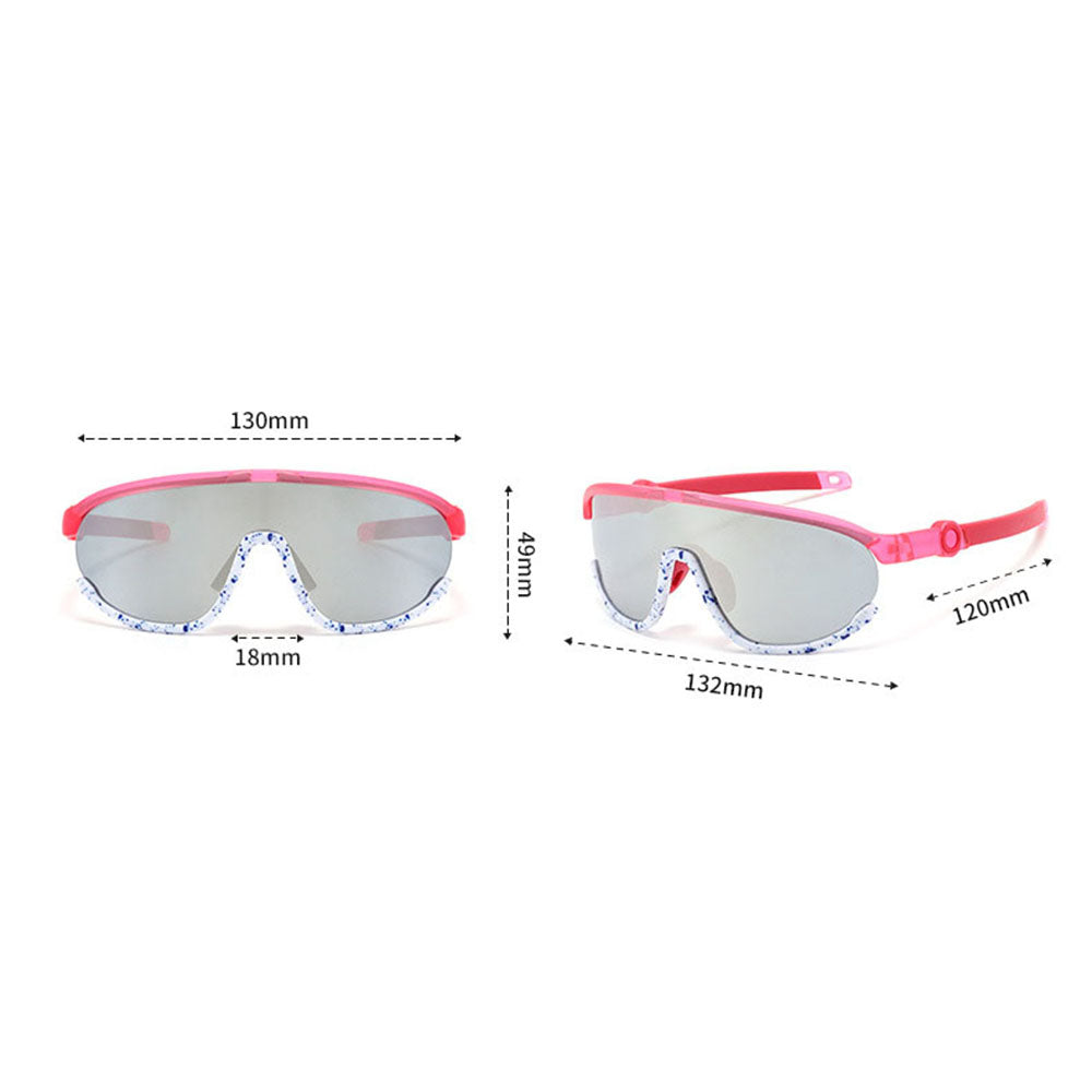 Ochelari de Soare Sport, pentru Copii, Polarizati - Techsuit (2025) - Pink