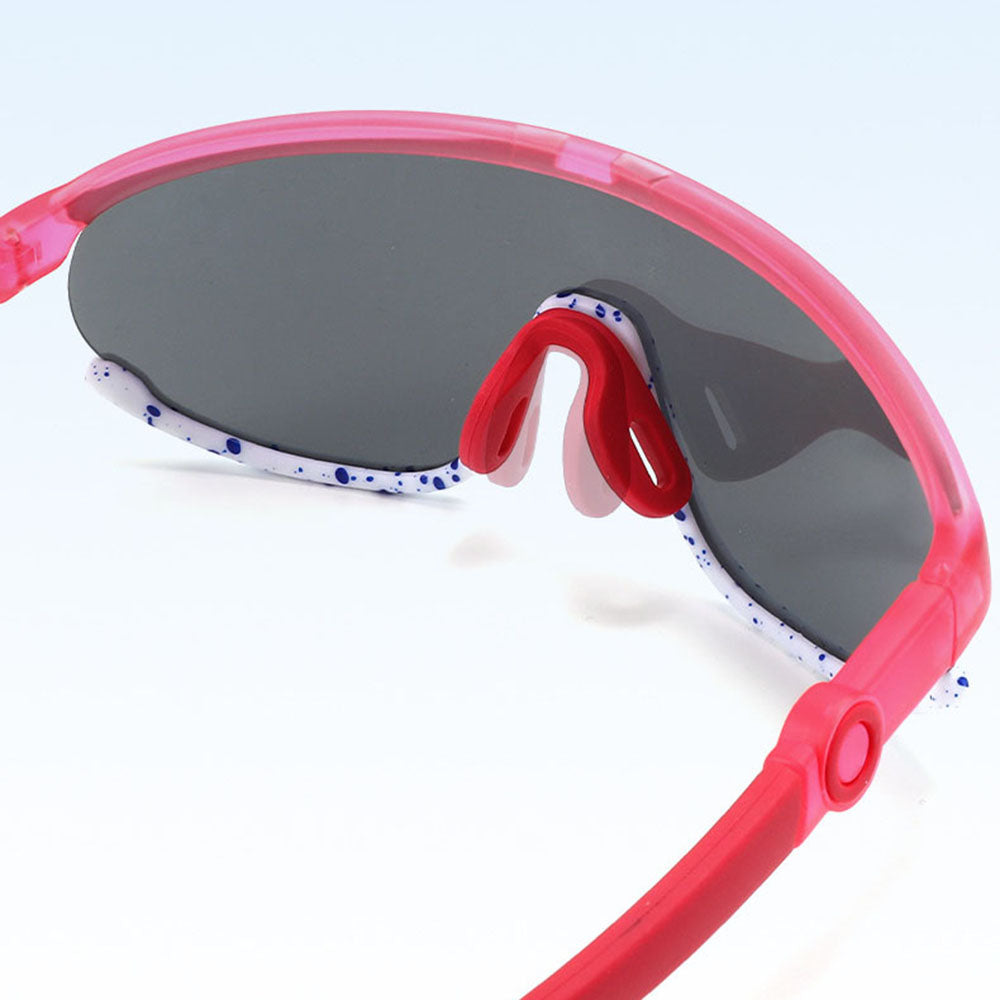 Ochelari de Soare Sport, pentru Copii, Polarizati - Techsuit (2025) - Pink