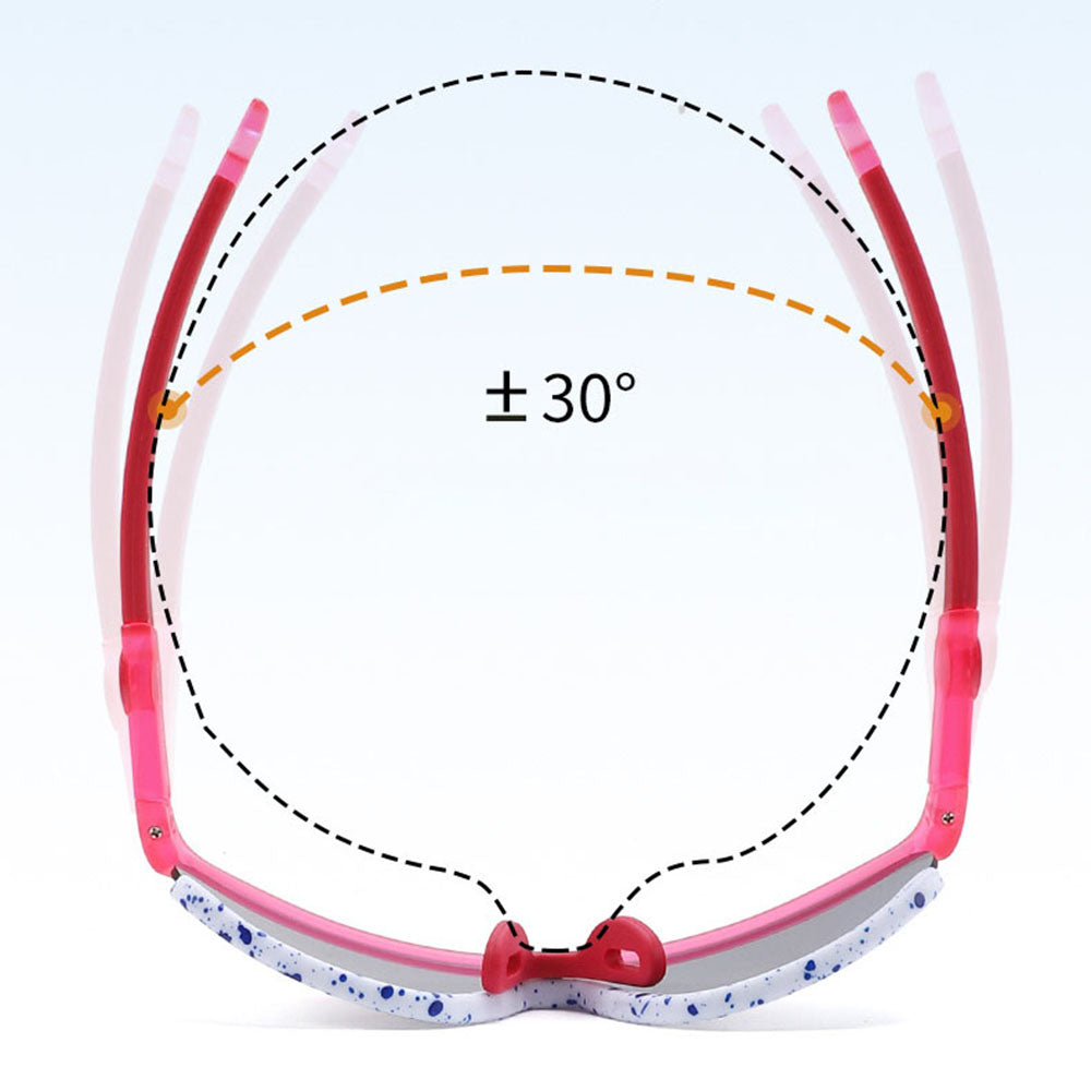 Ochelari de Soare Sport, pentru Copii, Polarizati - Techsuit (2025) - Pink