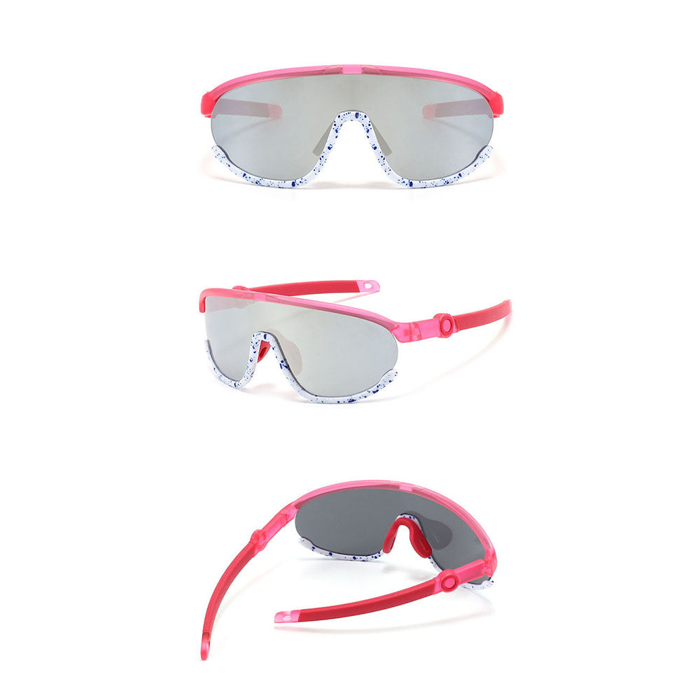 Ochelari de Soare Sport, pentru Copii, Polarizati - Techsuit (2025) - Pink