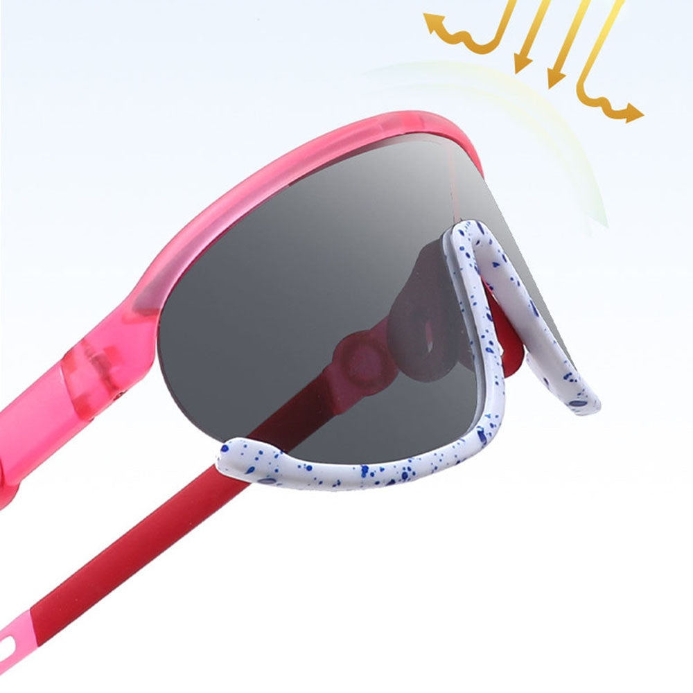 Ochelari de Soare Sport, pentru Copii, Polarizati - Techsuit (2025) - Yellow