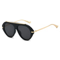 Ochelari de Soare Techsuit (8092), Aviator, Negru