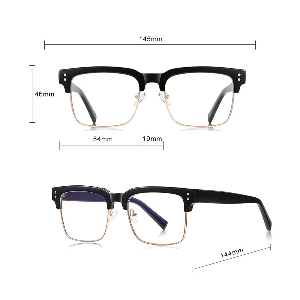 Ochelari Protectie Calculator Techsuit Reflex PC (2205), Patrati, Negru / Argintiu