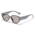 Ochelari de Soare Techsuit (17002), Ovali, Policarbonat, Gri / Maro
