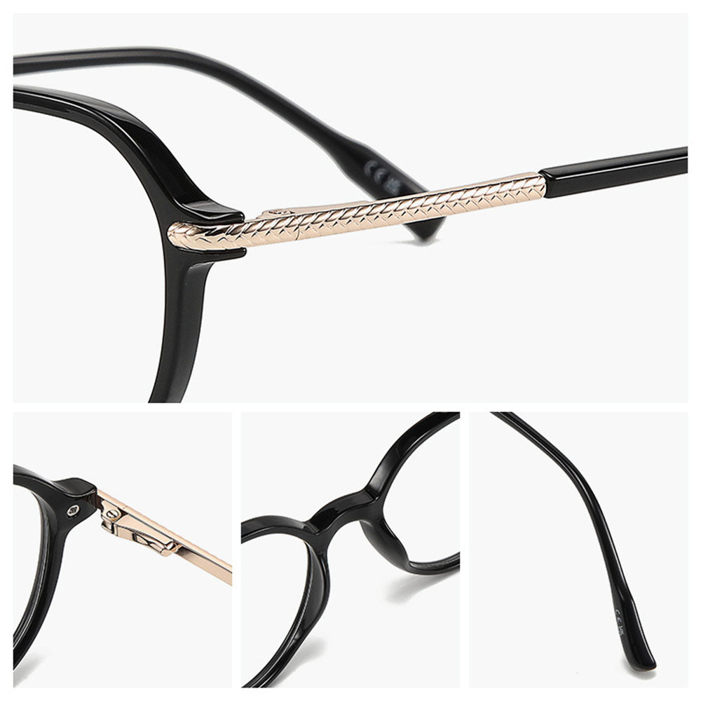 Ochelari Protectie Calculator Techsuit Reflex PC (TM1062), Browline, Transparent Maro