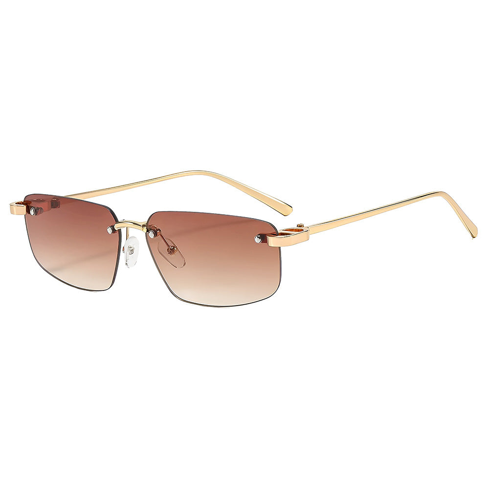 Ochelari de soare Techsuit (S098), Rimless, Auriu