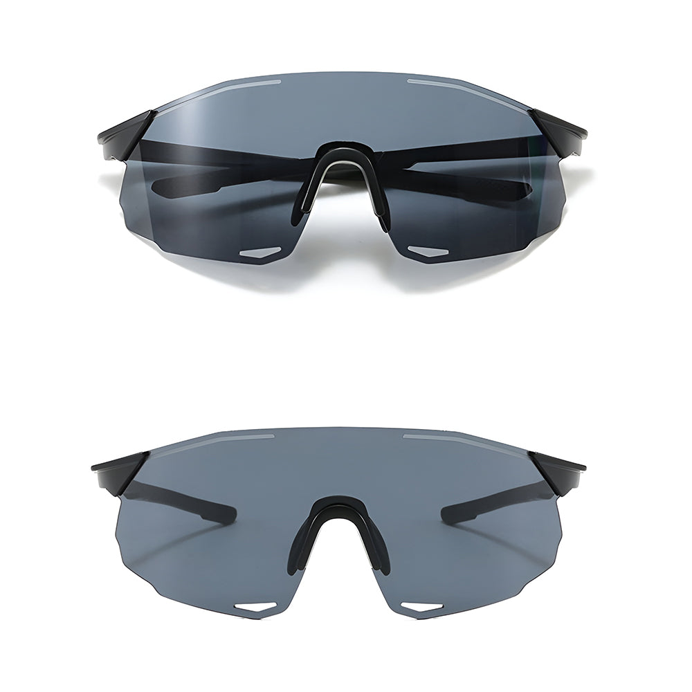 Ochelari sport Techsuit (8853), TR90, Negru / Gri