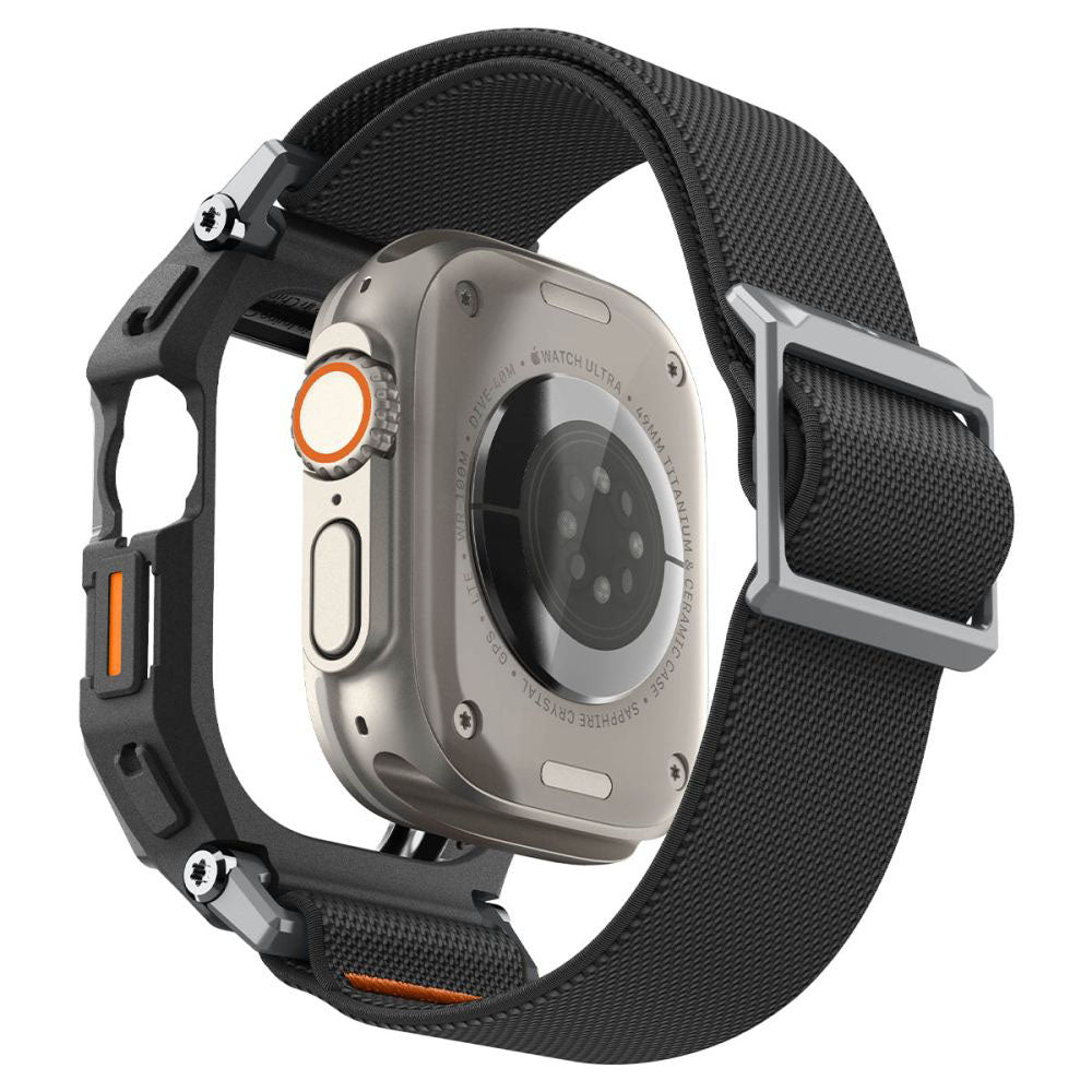 Curea smartwatch Spigen compatibil cu Apple Watch Ultra / Ultra 2 / Ultra 3, Negru