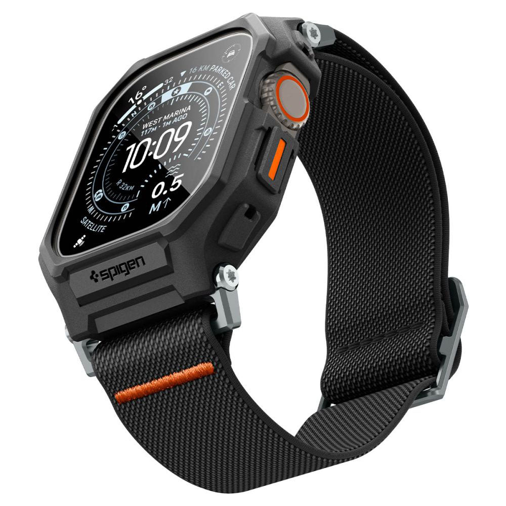 Curea smartwatch Spigen compatibil cu Apple Watch Ultra / Ultra 2 / Ultra 3, Negru